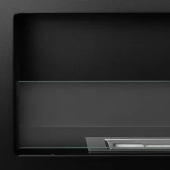 Camini A Bioetanolo > Dmora Camino a Bioetanolo Capacità 1.25 lt Superficie Riscaldabile 30 120x15x40h cm, Potenza (kw) 3 - Pompiano Nero