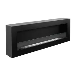 Camini A Bioetanolo > Dmora Camino a Bioetanolo Capacità 1.25 lt Superficie Riscaldabile 30 120x15x40h cm, Potenza (kw) 3 - Revello Nero