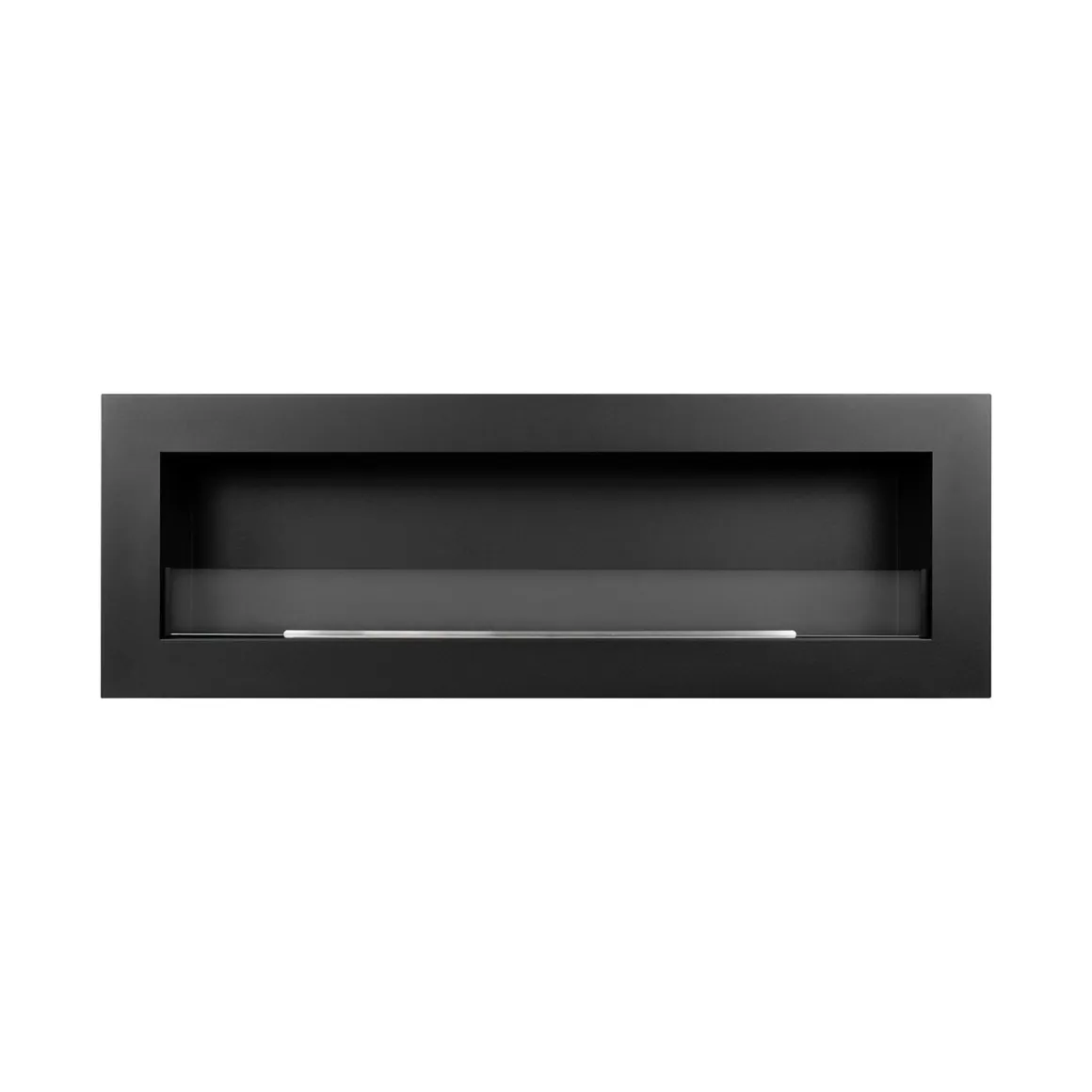 Camini A Bioetanolo > Dmora Camino a Bioetanolo Capacità 1.25 lt Superficie Riscaldabile 30 120x15x40h cm, Potenza (kw) 3 - Revello Nero