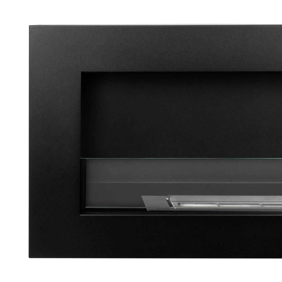 Camini A Bioetanolo > Dmora Camino a Bioetanolo Capacità 1.25 lt Superficie Riscaldabile 30 120x15x40h cm, Potenza (kw) 3 - Revello Nero