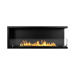 Camini A Bioetanolo > Dmora Camino a Bioetanolo Capacità 1.25 lt Superficie Riscaldabile 30 120x22x45h cm, Potenza (kw) 3 - Lonigo Nero