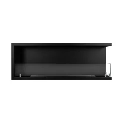 Camini A Bioetanolo > Dmora Camino a Bioetanolo Capacità 1.25 lt Superficie Riscaldabile 30 120x22x45h cm, Potenza (kw) 3 - Lonigo Nero