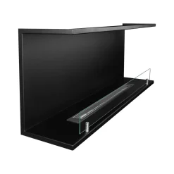 Camino a Bioetanolo Nero Capacità 1.25 lt Superficie Riscaldabile 30 m2 120x24x45h cm, Potenza (kw) 3 - Pertosa