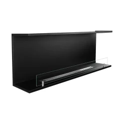 Camino a Bioetanolo Nero Capacità 1.25 lt Superficie Riscaldabile 30 m2 120x24x45h cm, Potenza (kw) 3 - Pertosa