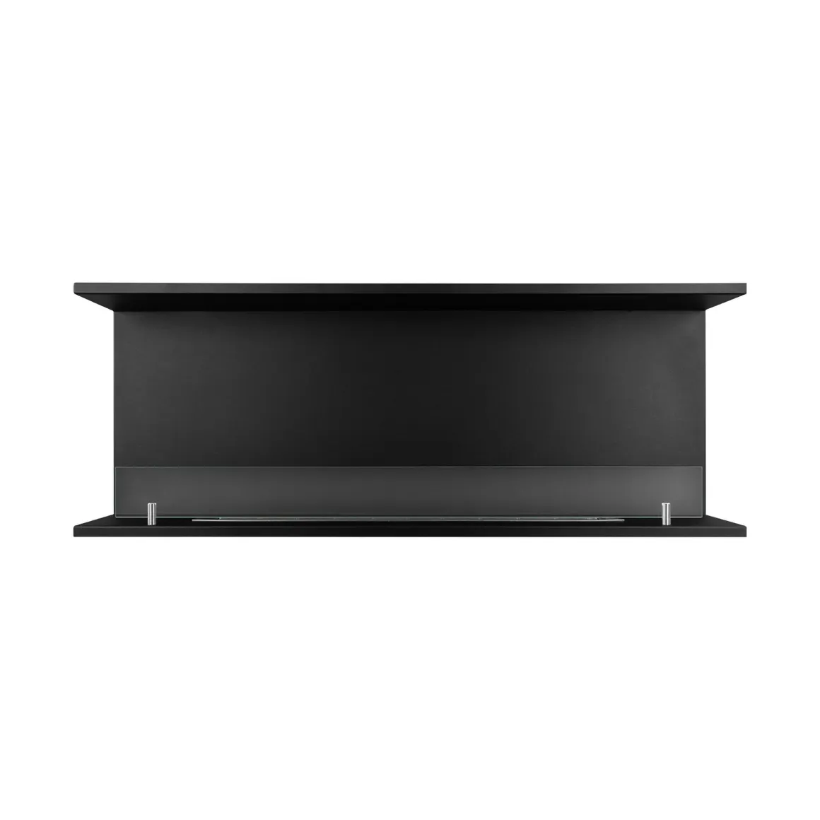 Camino a Bioetanolo Nero Capacità 1.25 lt Superficie Riscaldabile 30 m2 120x24x45h cm, Potenza (kw) 3 - Pertosa