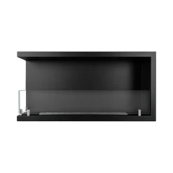 Camini A Bioetanolo > Dmora Camino a Bioetanolo Capacità 1.5 lt Superficie Riscaldabile 30 90x22x45h cm, Potenza (kw) 3 - Macomer Nero