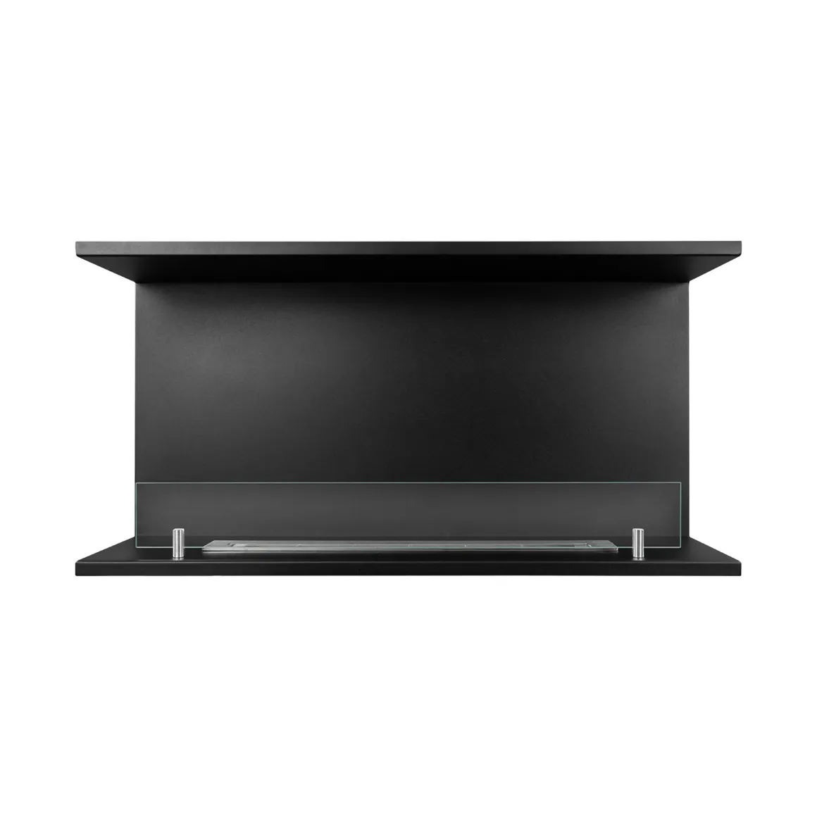 Camini A Bioetanolo > Dmora Camino a Bioetanolo Capacità 1.5 lt Superficie Riscaldabile 30 90x30x50h cm, Potenza (kw) 3 - Bassano Nero