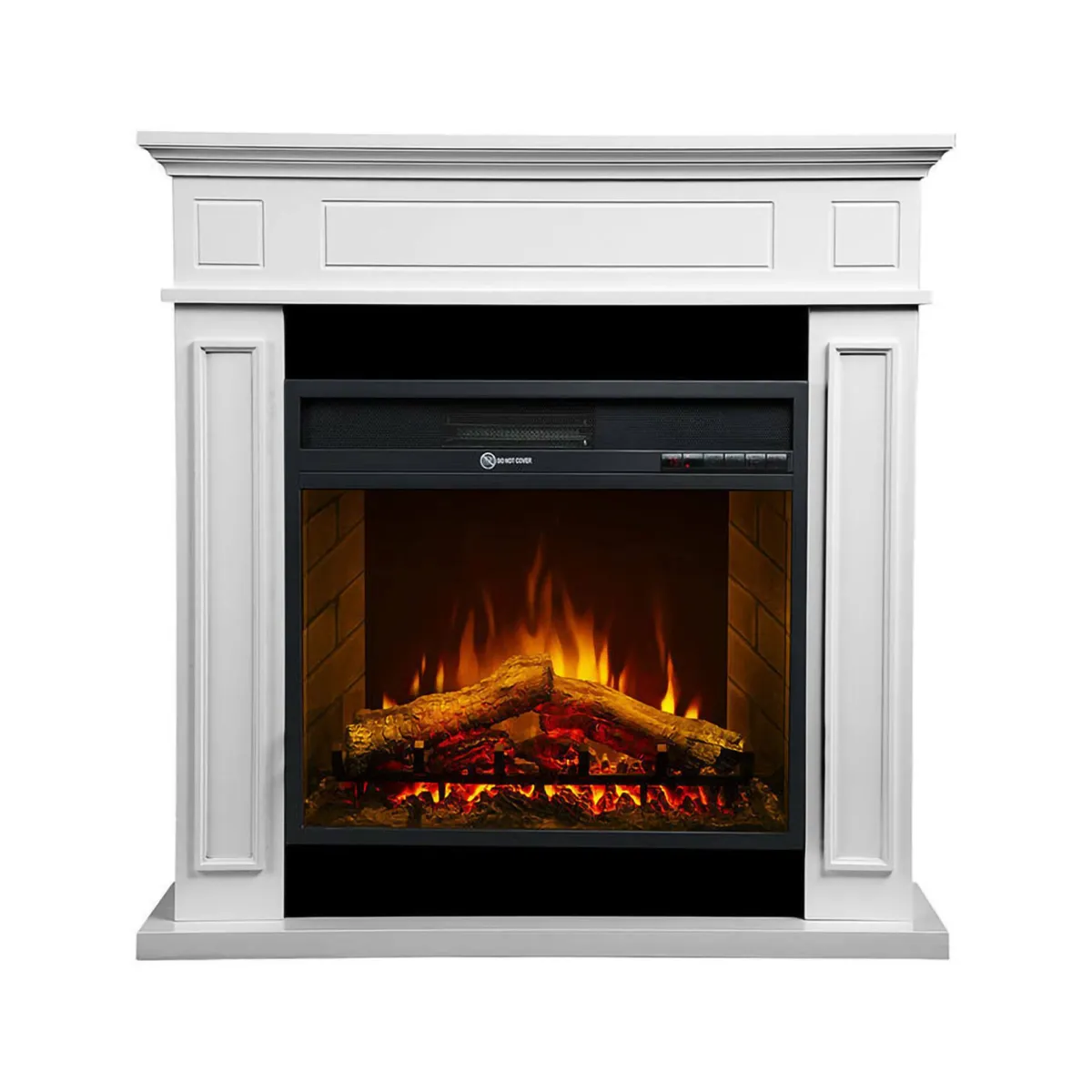 Camini A Bioetanolo > Dmora Camino elettrico Airola, 90x28 h91 cm, Bianco