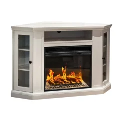 Camini A Bioetanolo > Dmora Camino elettrico Alonte, 126x78 h81 cm, Marrone