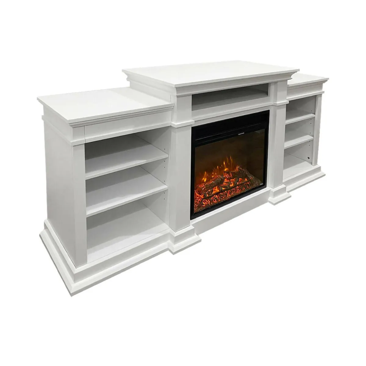 Camini A Bioetanolo > Dmora Camino elettrico Aramengo, 179x48 h81 cm, Bianco