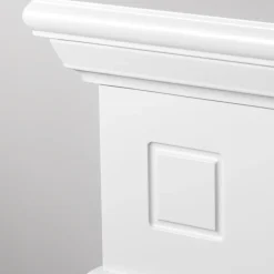 Camino Elettrico Bianco Superficie Riscaldabile 30 Potenza (kw) 0.9/1.8 110x25x95h cm, Indoor - Sola