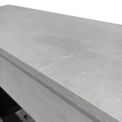 Camino Elettrico Grigio Cemento Superficie Riscaldabile 30 Potenza (kw) 0.9/1.8 96x35x96h cm, Indoor - Sturno