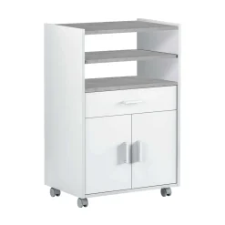 Carrelli > Dmora Carrello Akea, 59x40h92 cm, Bianco