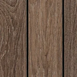 Casette Da Giardino > Dmora Casetta da Giardino Marrone Noce Nero Pavimento Rialzato, Modulabile, Lucchettabile Presenza Finestre 224x230x246h cm, Tetto a due Falde - Mattoon Nero, Marrone Noce