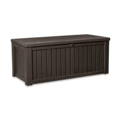Cassapanca da esterno grande 155x72x64h cm marrone - Hawkesbury