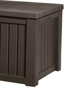 Cassapanca da esterno grande 155x72x64h cm marrone - Hawkesbury