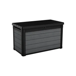 Cassapanche|Cassapanche Da Esterno > Dmora Cassapanca da esterno 122x62x70h cm antracite - Ajax Nero Antracite