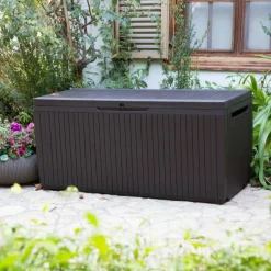 Cassapanca da esterno 123x53x57h cm marrone - Burlington