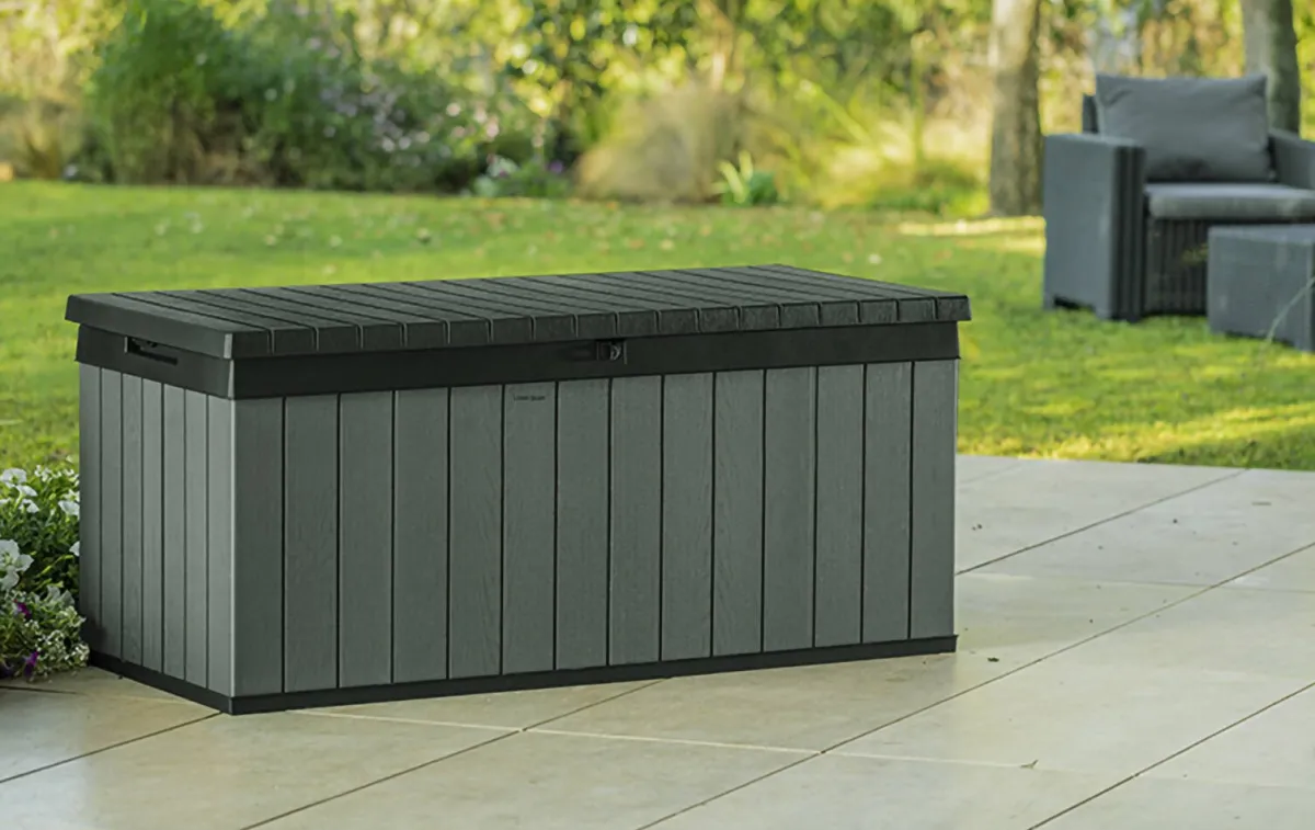 Cassapanche|Cassapanche Da Esterno > Dmora Cassapanca da esterno 142x65x64h cm - Montmagny Verde