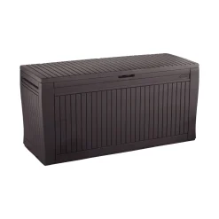 Cassapanche|Cassapanche Da Esterno > Dmora Cassapanca da giardino 116x44x57h cm - Gatineau Marrone