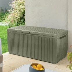Cassapanca da giardino 123x53x57h cm verde - Burlington