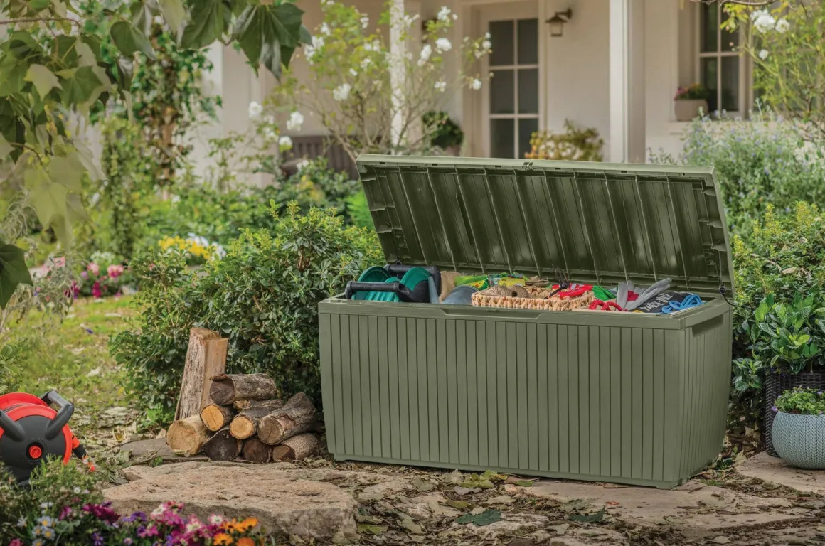 Cassapanca da giardino 123x53x57h cm verde - Burlington