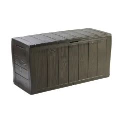 Cassapanca outdoor Airdrie, 117x45 h58 cm, Marrone
