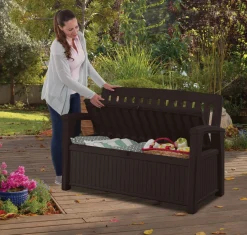Cassapanca outdoor Goderich, 133x61 h89 cm, Antracite