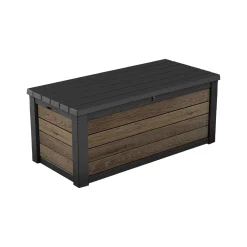 Cassapanche|Cassapanche Da Esterno > Dmora Cassapanca outdoor 151x72x70h cm effetto legno - Brantford Marrone Noce