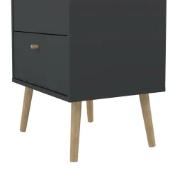 Cassettiere > Dmora Cassettiera alta grigia 50x120h cm - Yaounde Grigio