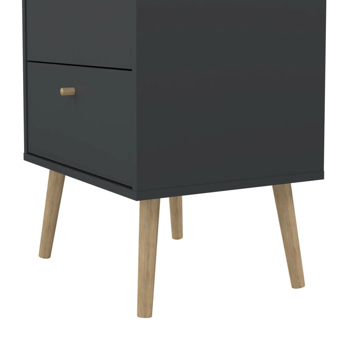 Cassettiere > Dmora Cassettiera alta grigia 50x120h cm - Yaounde Grigio