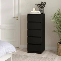 Cassettiera alta nera 50x111h cm - Achaldi