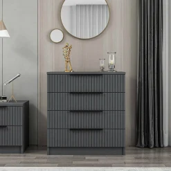 Cassettiera 7 cassetti antracite 72x77h cm - Vicente