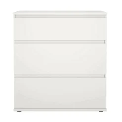 Cassettiere > Dmora Cassettiera 3 cassetti bianca 77x70h cm - Artic Bianco