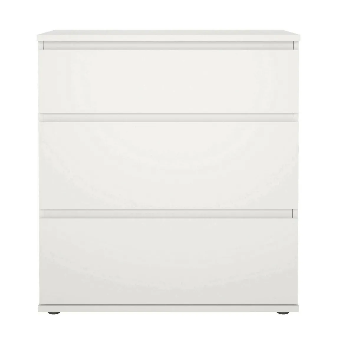 Cassettiere > Dmora Cassettiera 3 cassetti bianca 77x70h cm - Artic Bianco