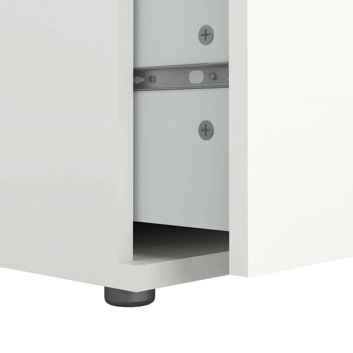 Cassettiere > Dmora Cassettiera 3 cassetti bianca 77x70h cm - Artic Bianco