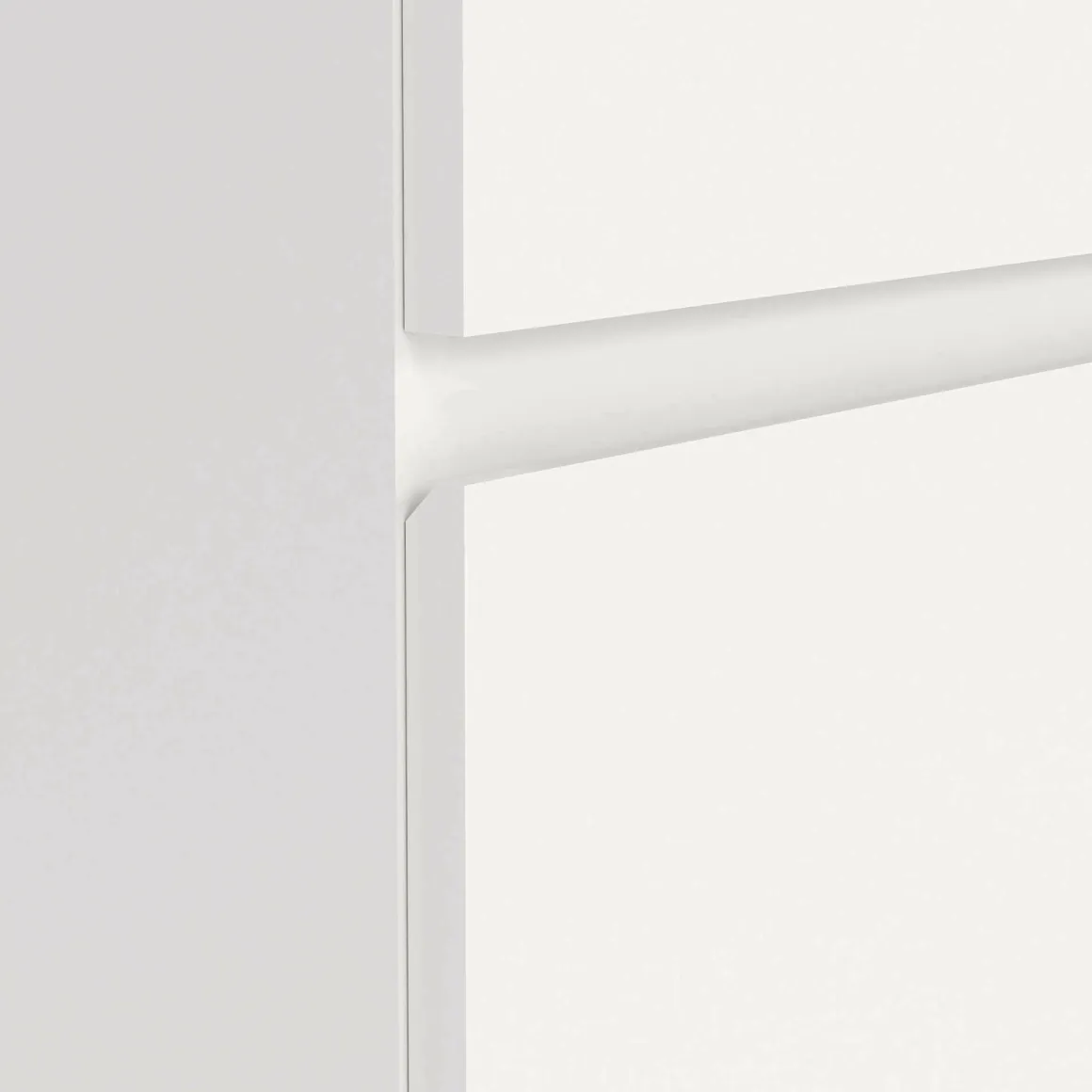Cassettiere > Dmora Cassettiera 3 cassetti bianca 77x70h cm - Artic Bianco