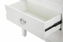 Cassettiere > Dmora Cassettiera 3 cassetti bianca e oro 80x79h cm - Rouge Oro, Bianco