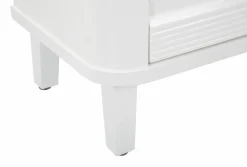 Cassettiere > Dmora Cassettiera 3 cassetti bianca e oro 80x79h cm - Rouge Oro, Bianco