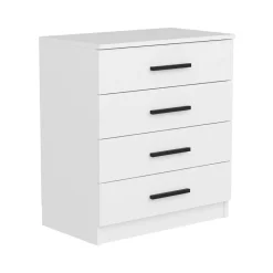 Cassettiere > Dmora Cassettiera 4 cassetti bianca 70x42h cm - Kalmaegi Bianco