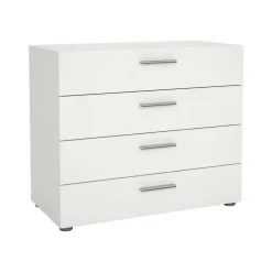 Cassettiera 4 cassetti bianca 80x68h cm - Arwen