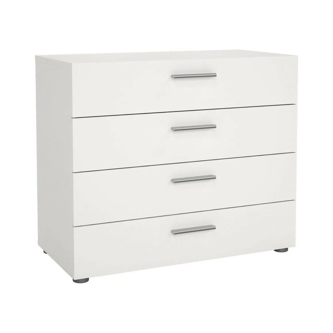 Cassettiera 4 cassetti bianca 80x68h cm - Arwen