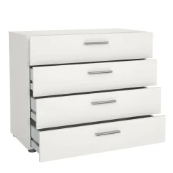 Cassettiera 4 cassetti bianca 80x68h cm - Arwen