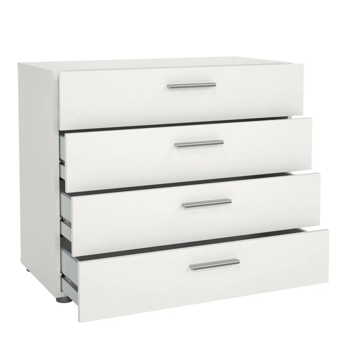 Cassettiera 4 cassetti bianca 80x68h cm - Arwen