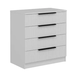 Cassettiere > Dmora Cassettiera 7 cassetti bianca 72x77h cm - Vicente Bianco