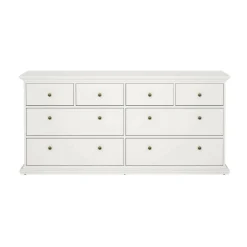 Cassettiera 8 cassetti bianca 183x86h cm - Asiagela