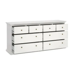 Cassettiera 8 cassetti bianca 183x86h cm - Asiagela