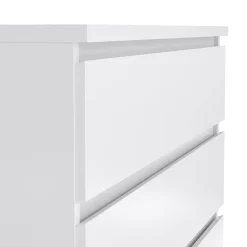 Cassettiera cassetti grandi bianca lucida 77x111h cm - Ansel