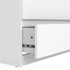 Cassettiera cassetti grandi bianca lucida 77x111h cm - Ansel