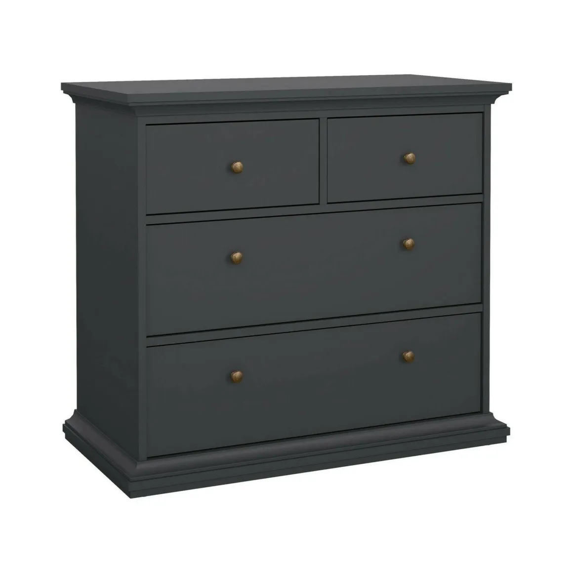 Cassettiera 4 cassetti grigia 96x86h cm - Arika